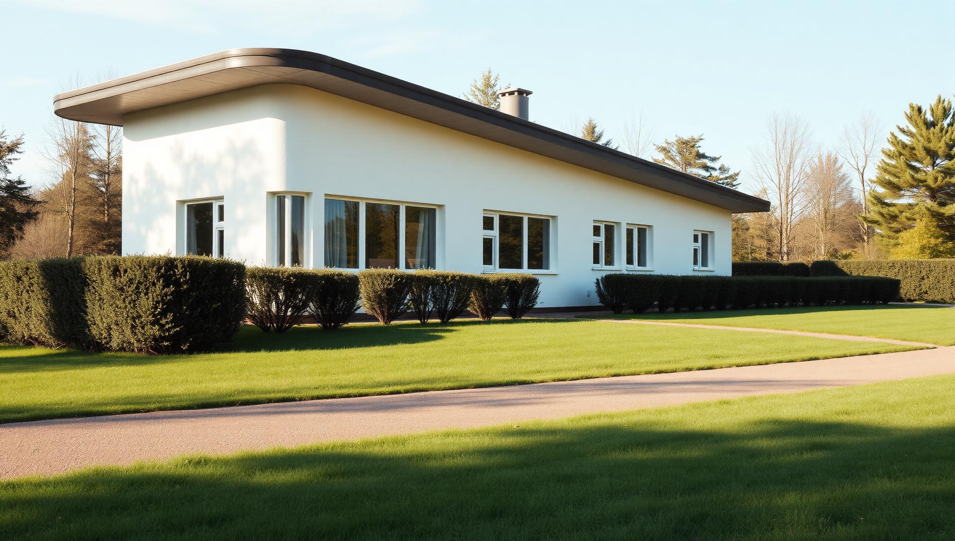 Klassisk villa i Partille en solig dag med Säveåns dalgång